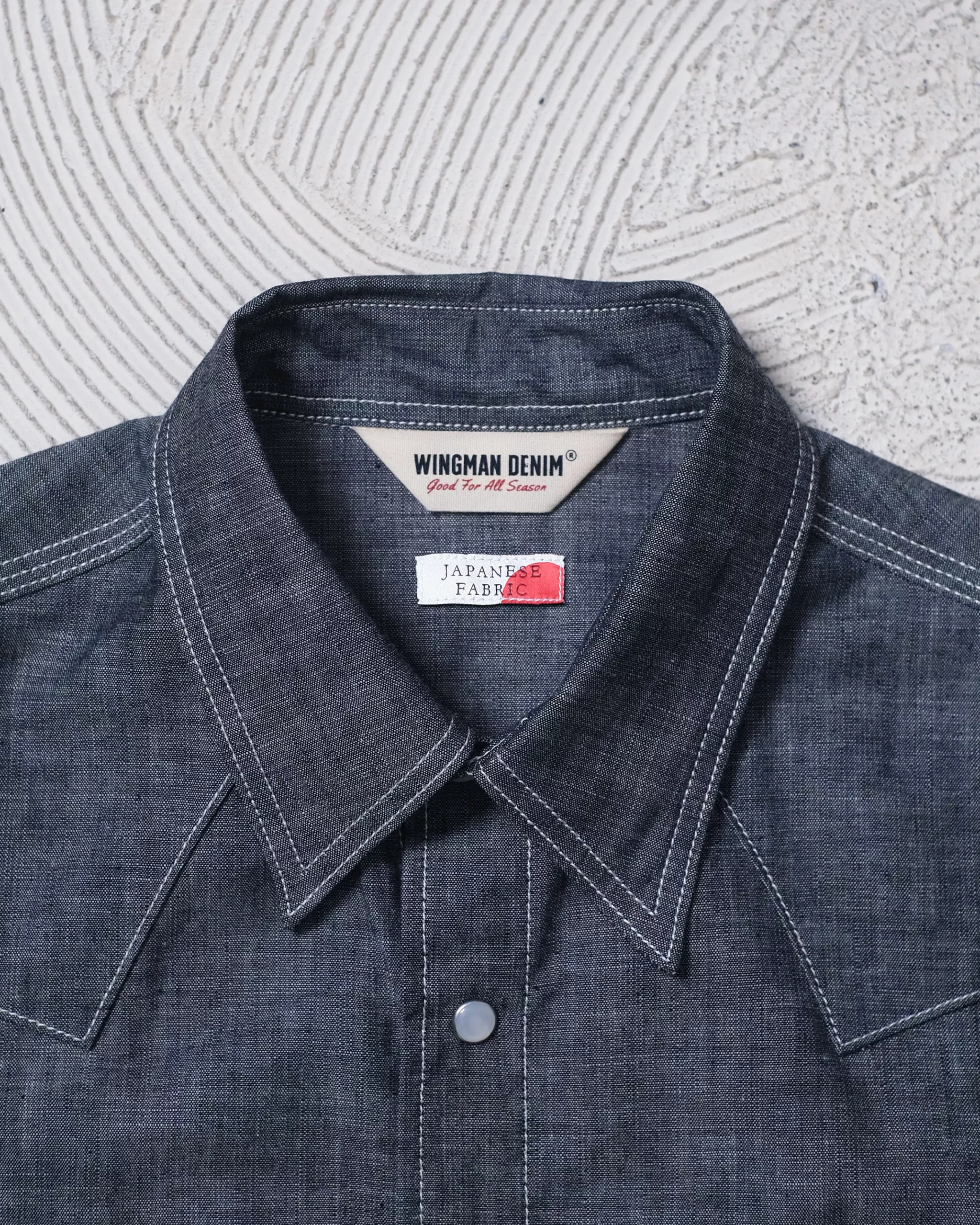 CHAMBRAY SELVEDGE | WESTERN SHIRT L/S - Image 3