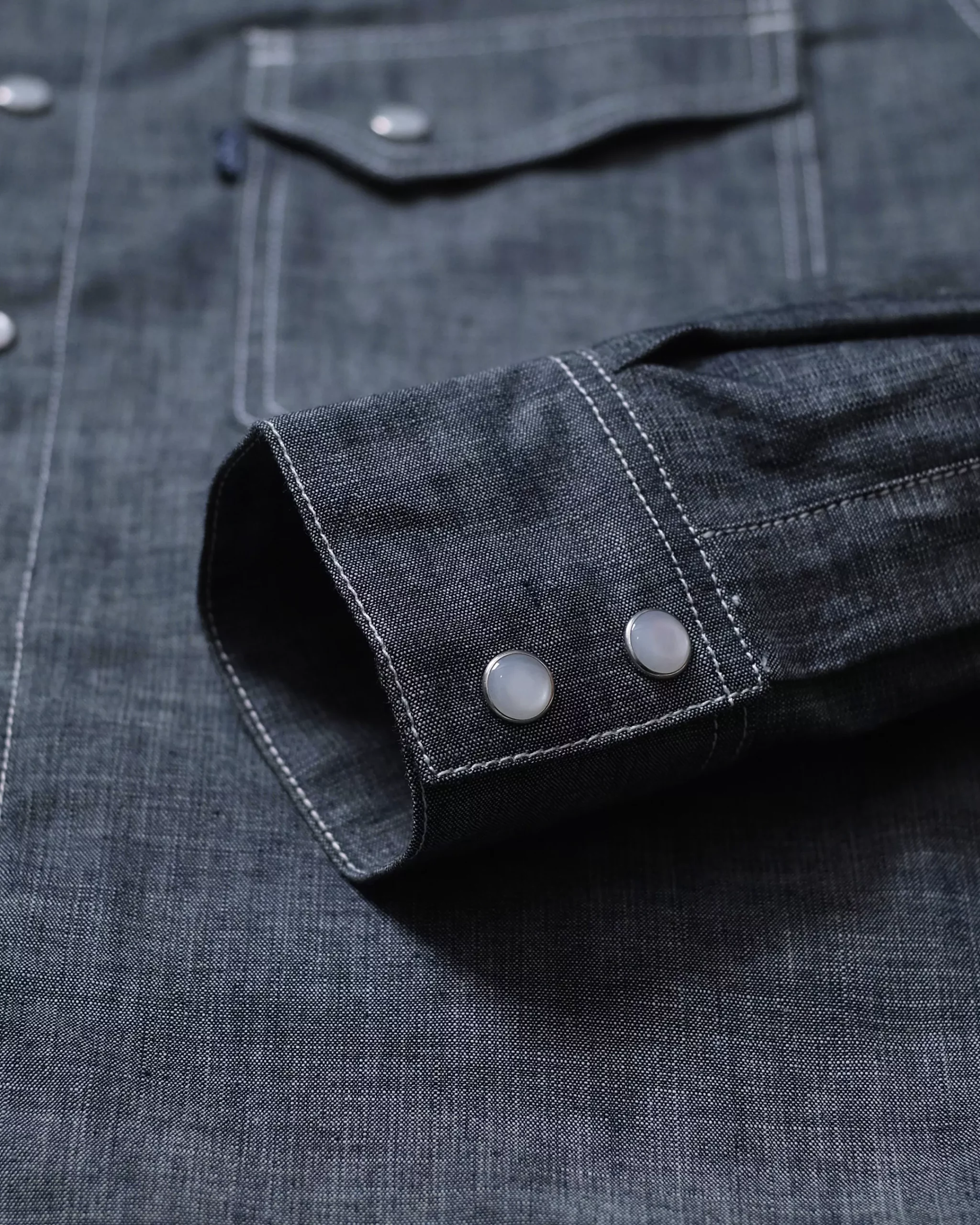 CHAMBRAY SELVEDGE | WESTERN SHIRT L/S - Image 7