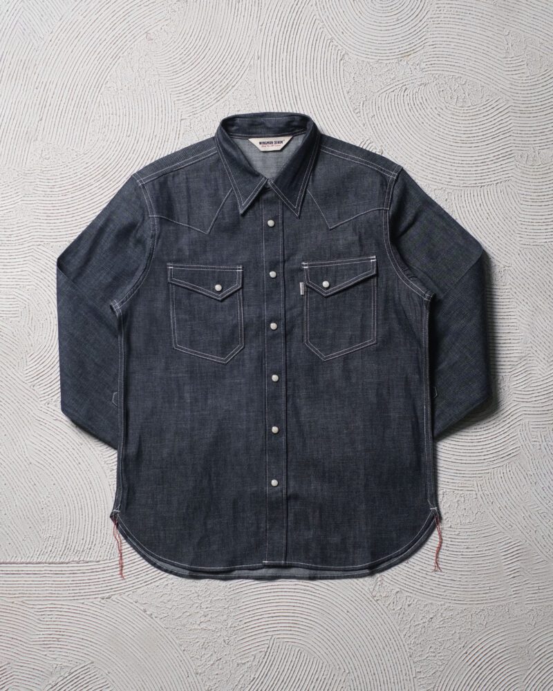 WESTERN SHIRT INDIGO L/S