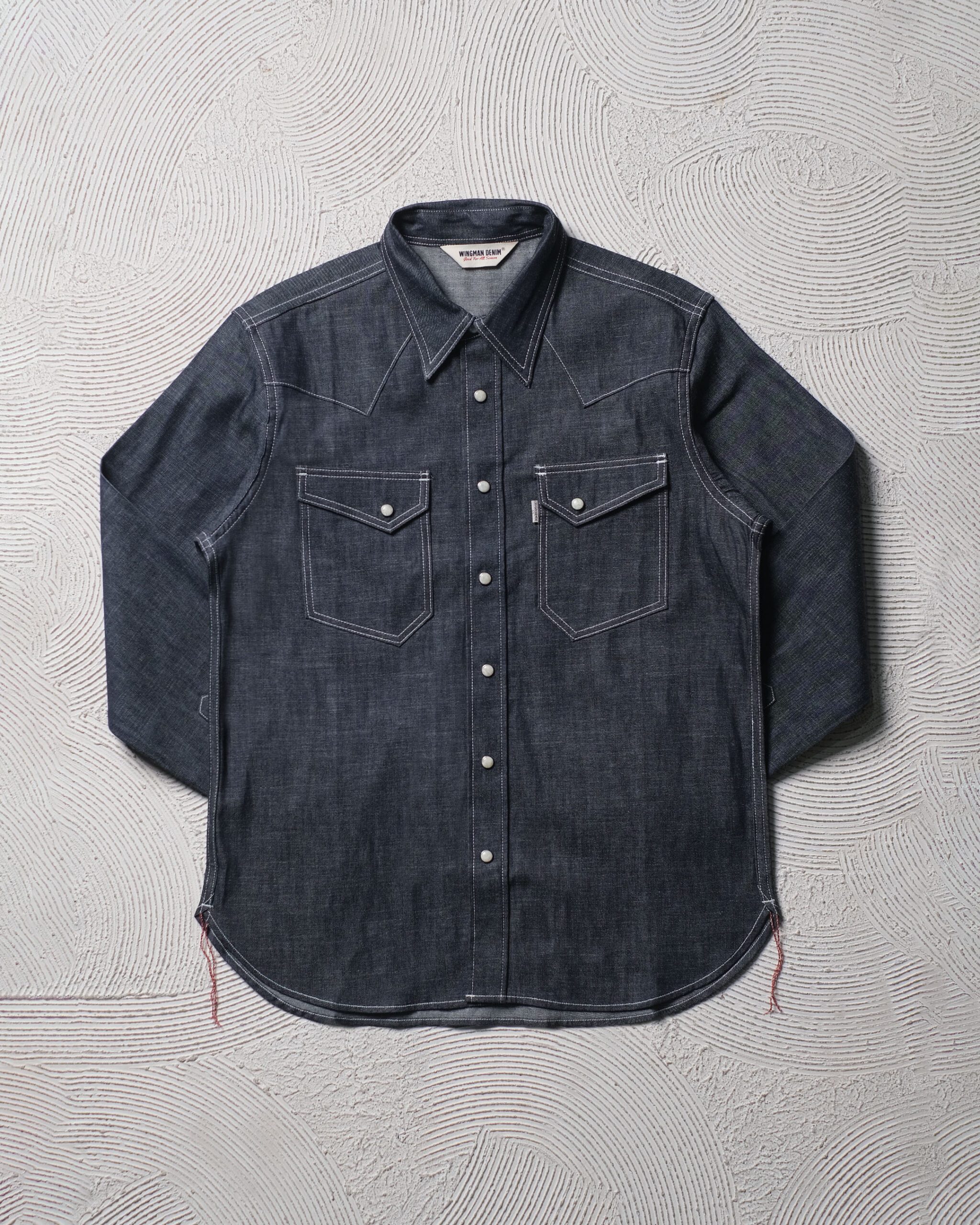 WESTERN SHIRT INDIGO L/S